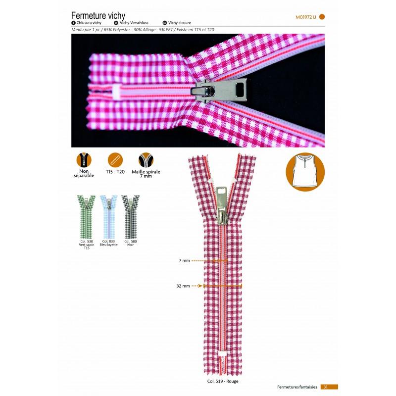 Stephanoise M1972 - FERMETURE VICHY NON SEPARABLE