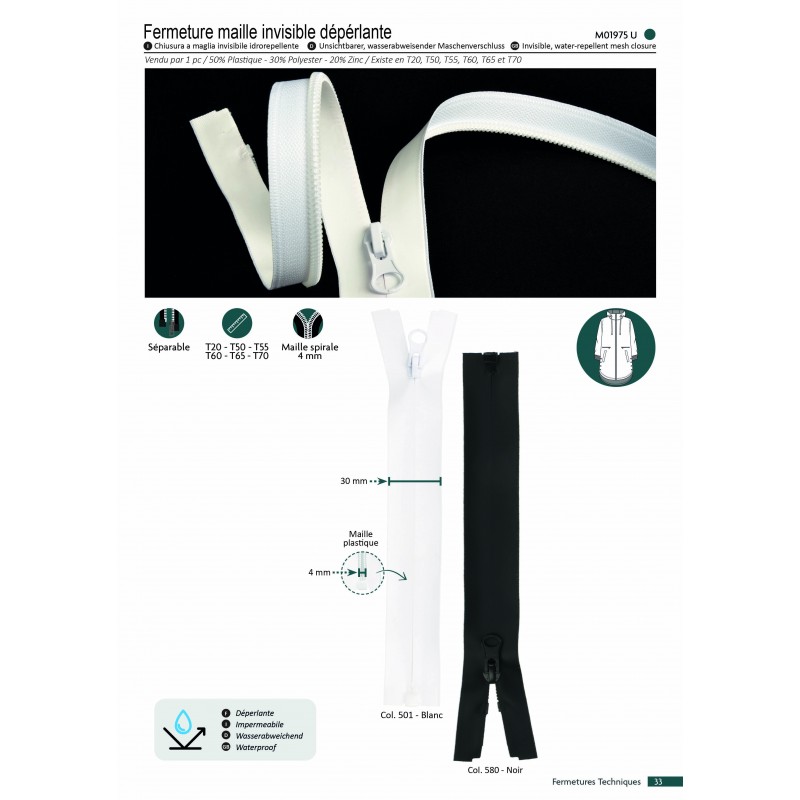 Stephanoise M1975 - FERMETURE INVISIBLE S