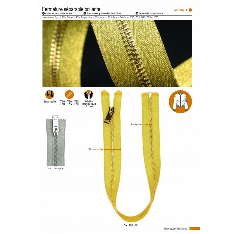 Stephanoise M1989 - FERMETURE SEPARABLE BRILLANTE