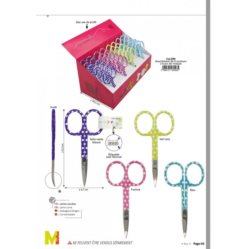 Stephanoise M199T1 - CISEAUX BOUTS RONDS PLV