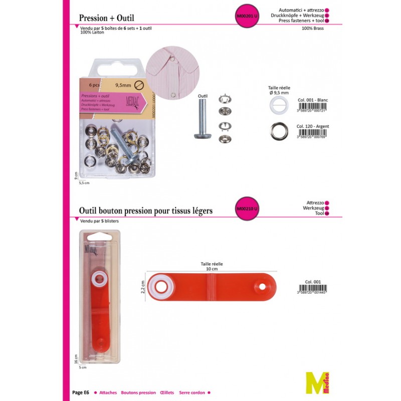 Stephanoise M201 - BOUTON PRESSION SET *1