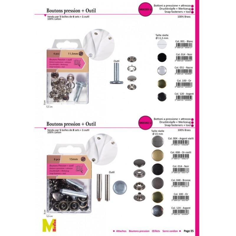 Stephanoise M202 - PRESSION TISSU LOURD+OUTIL