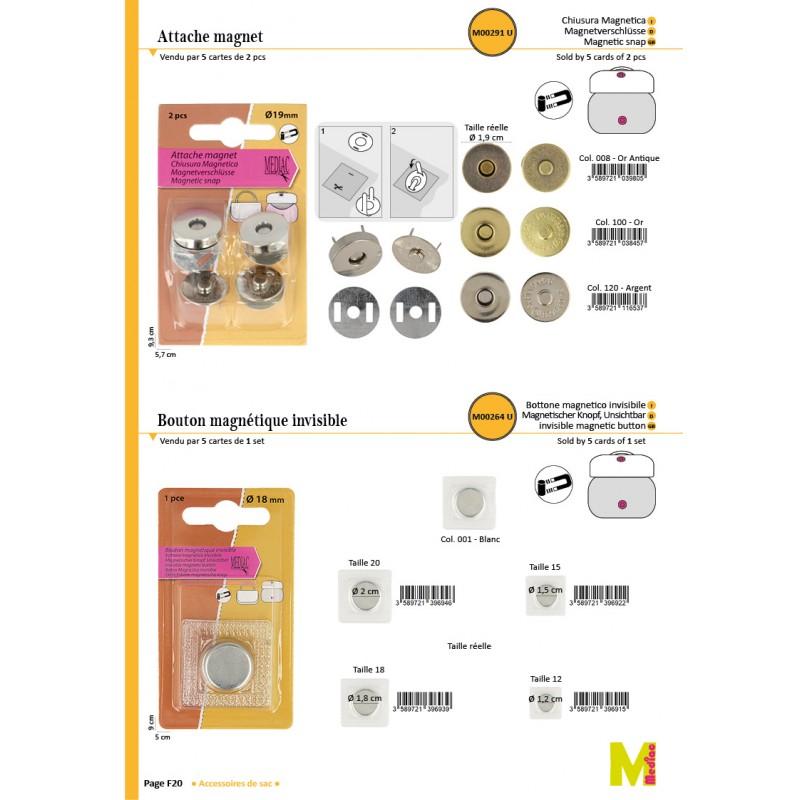 Stephanoise M264 - BOUTON MAGNETIQUE INVISIBLE