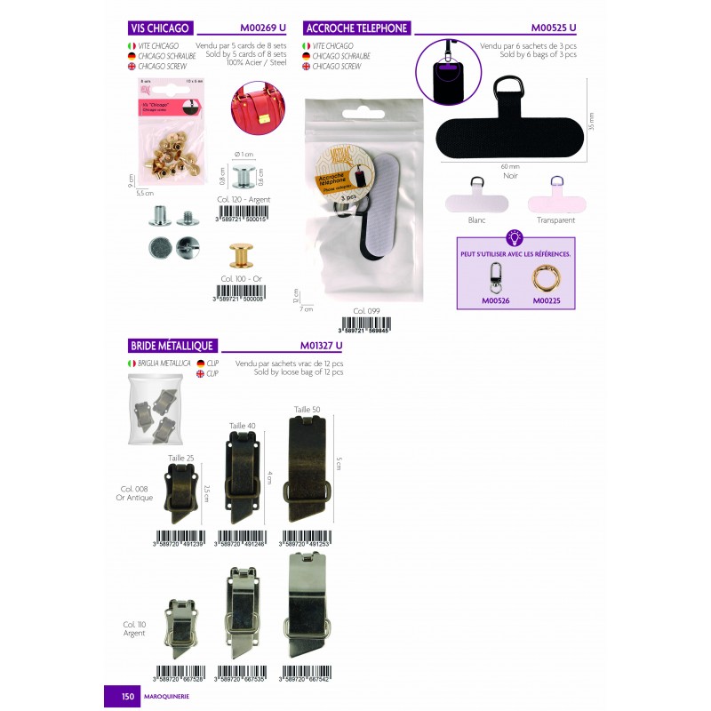 Stephanoise M269 - VIS "CHICAGO"10X6MM *8SETS