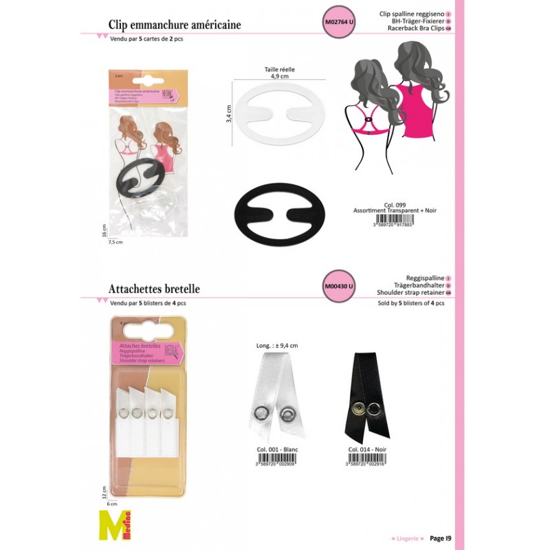 Stephanoise M2764 - CLIP EMMANCHURE USA *2P