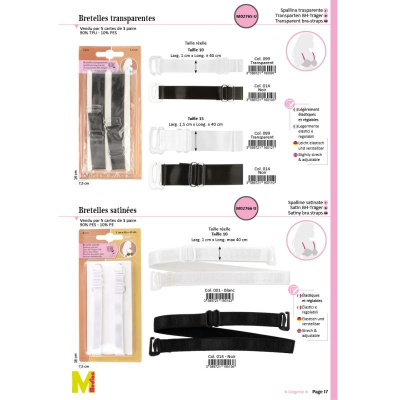 Stephanoise M2766 - BRETELLE SATINEE *2PC