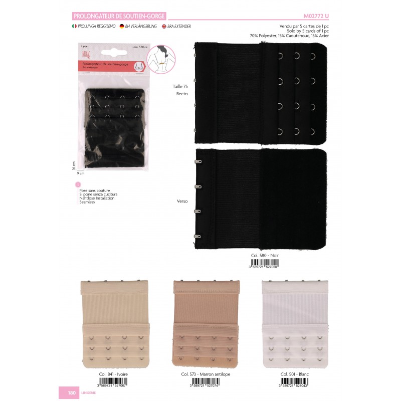 Stephanoise M2772 - PROLONGATEUR 75X100MM/ 4 AGRAFES