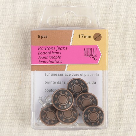 stephanoise M280 - BOUTONS JEANS 17MM*6 SETS