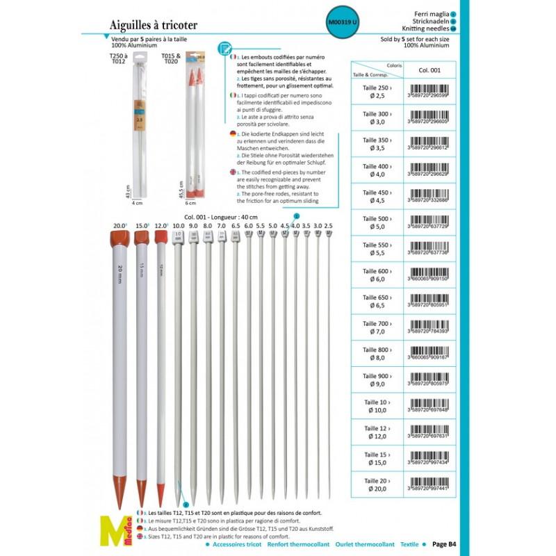 Stephanoise M319 - AIGUILLE TRICOT 40 CM