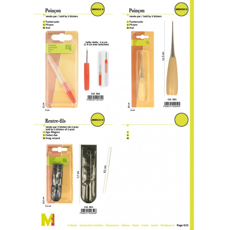 Stephanoise M358 - POINÇON DROIT