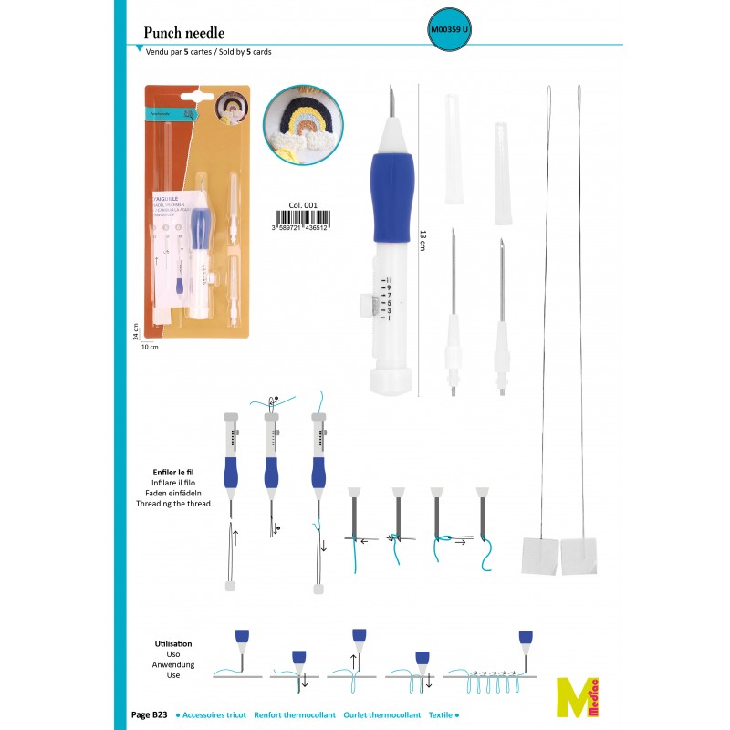 Stephanoise M359 - SET PUNCH NEEDLE