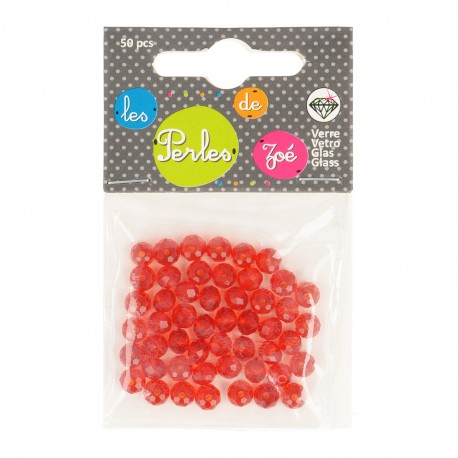 Stephanoise M3630 - PERLE FACETTE"CRISTAL"*50