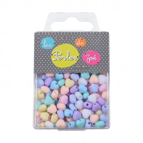 stephanoise M3634 - PERLES PLASTIQUE COEUR7MM*18G
