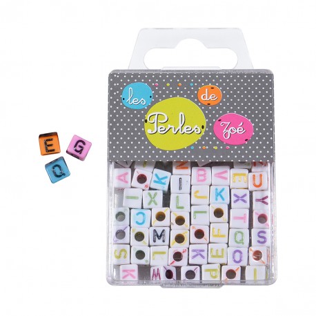 stephanoise M3635 - PERLES PLASTIQUE LETTRE 6MM