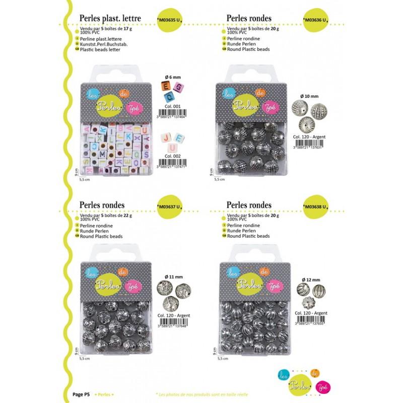 Stephanoise M3638 - PERLES RONDES 12MM*20G