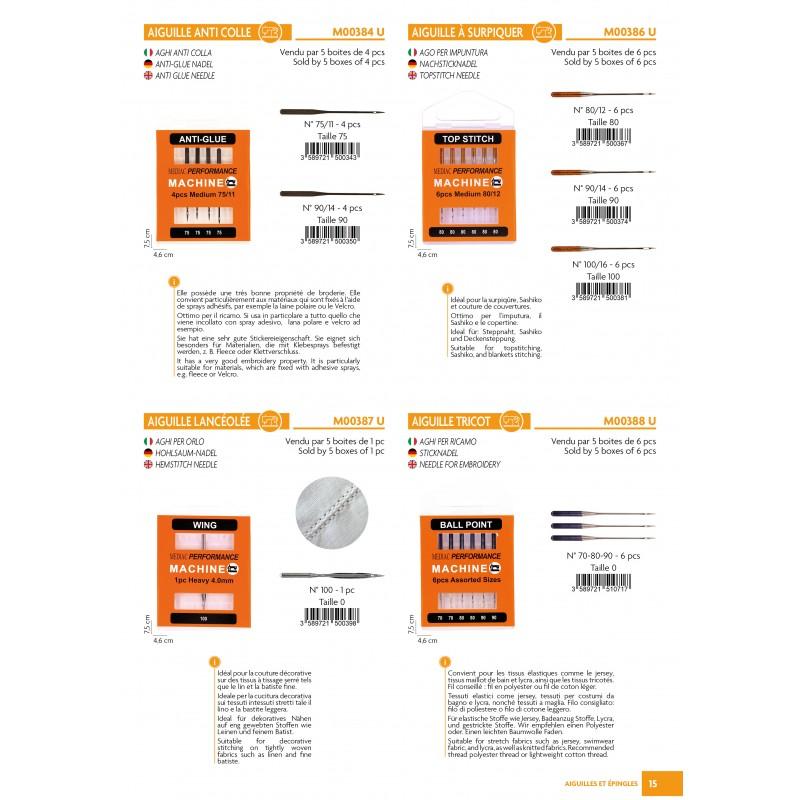 Stephanoise M384 - AIGUILLE ANTI-COLLE *4PCS