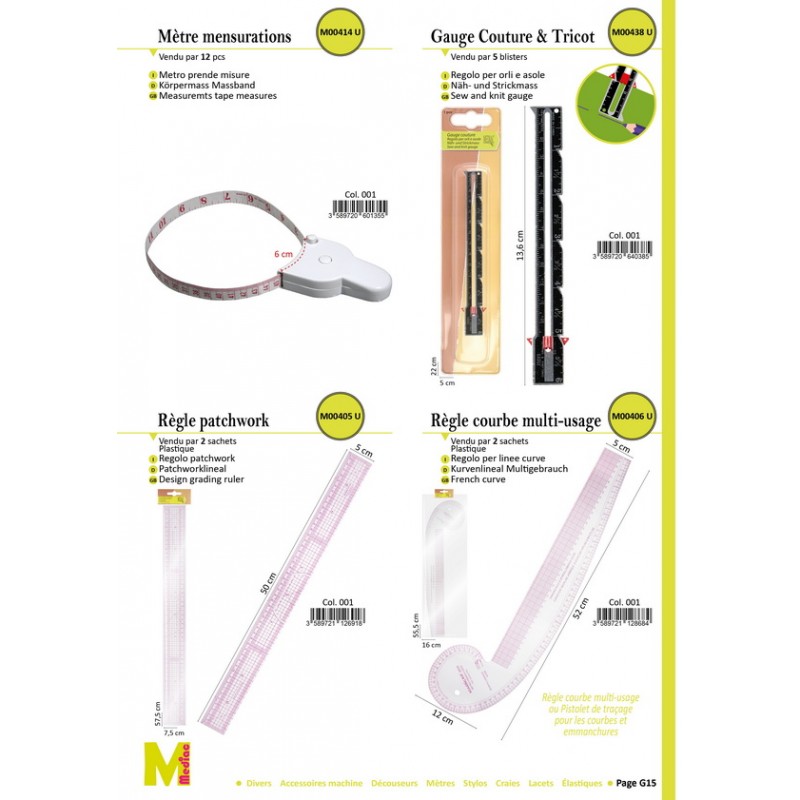 Stephanoise M406 - RÈGLE COURBE MULTI USAGE