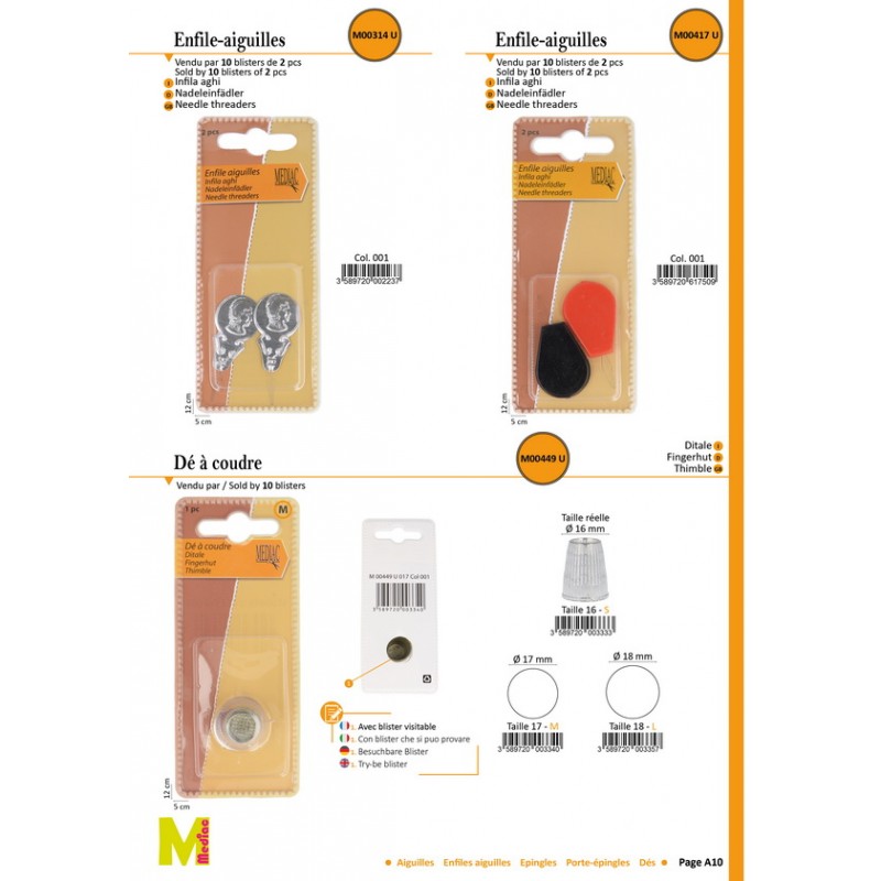 Stephanoise M417 - ENFILES AIGUILLES PLASTIQUE*2P