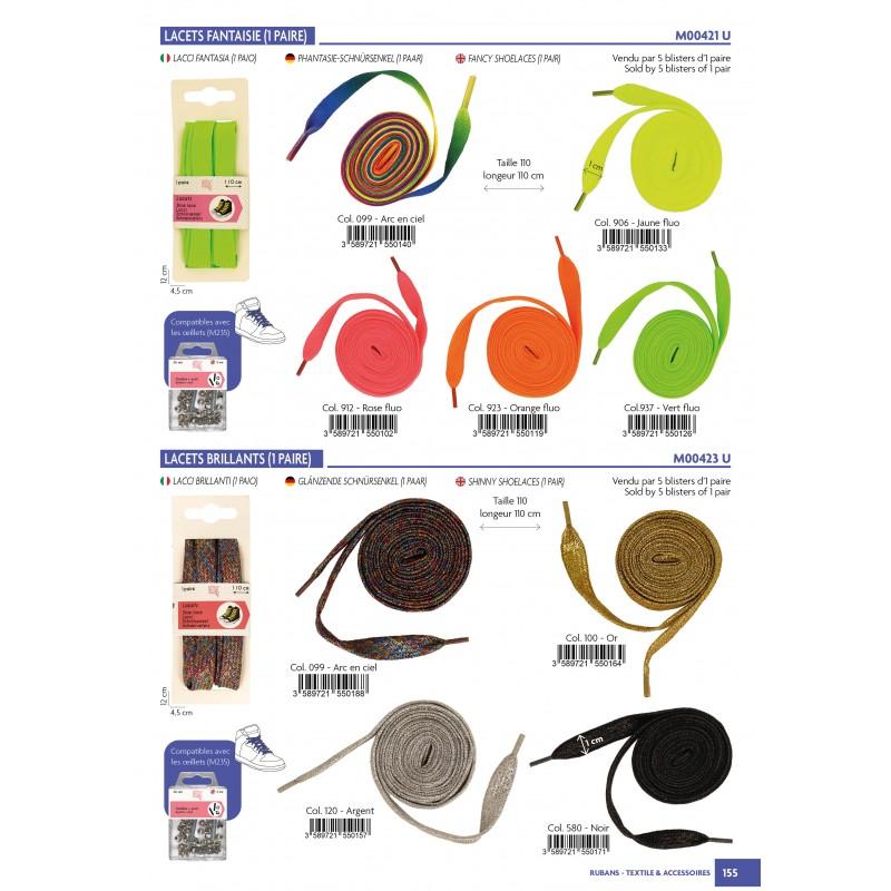 Stephanoise M423 - LACETS BRILLANTS (1 Paire)