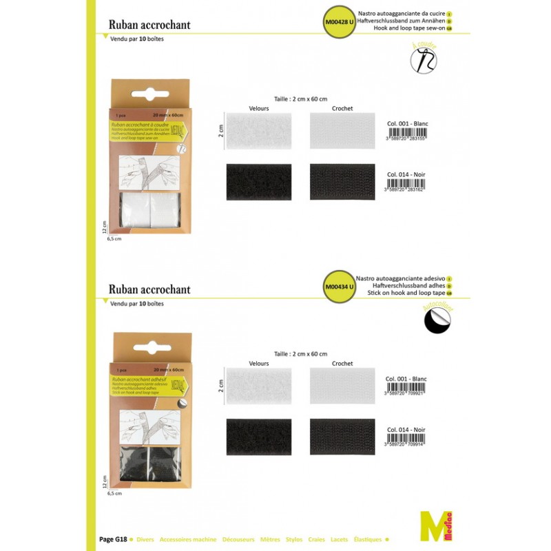 Stephanoise M428 - RUBAN ACCROCHANT A COUDRE