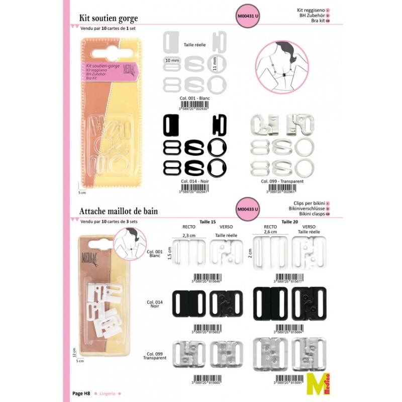 Stephanoise M433 - ATTACHE BIKINI *3 SETS