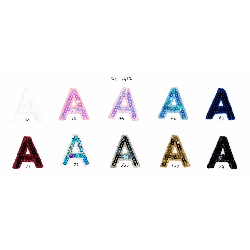 Stephanoise M4452 - LETTRE A SEQUINS