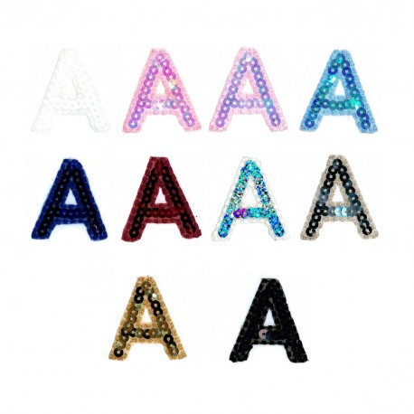 stephanoise M4452 - LETTRE A SEQUINS