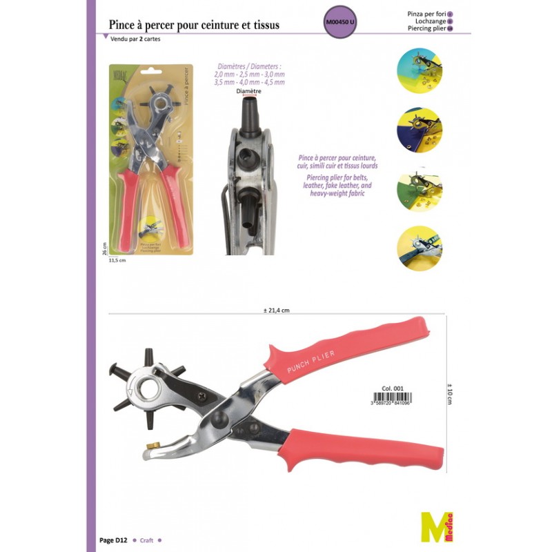 Stephanoise M450 - PINCE A TROUS