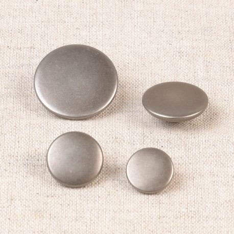stephanoise M490 - BOUTON METALIQUE PLAT-OR