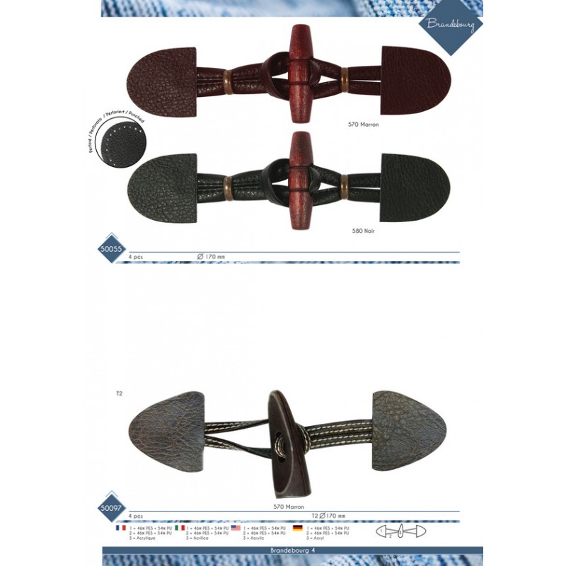 Stephanoise M50055 - BRANDEBOURG "CUIR"