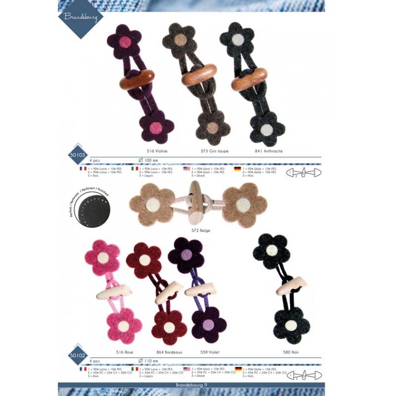 Stephanoise M50102 - BRANDEBOURG FEUTRINE FLEUR PM