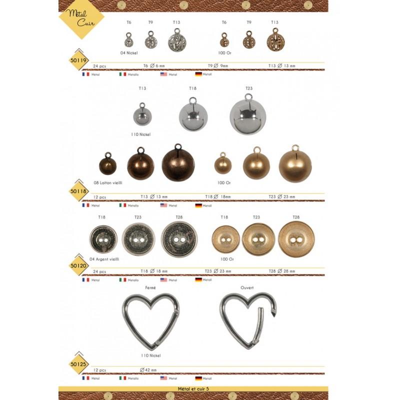 Stephanoise M50119 - BOUTON BOULE METAL FORGE