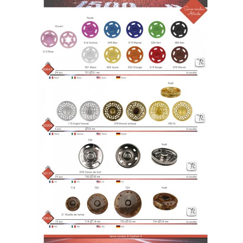 Stephanoise M50177 - BOUTON PRESSION MODE