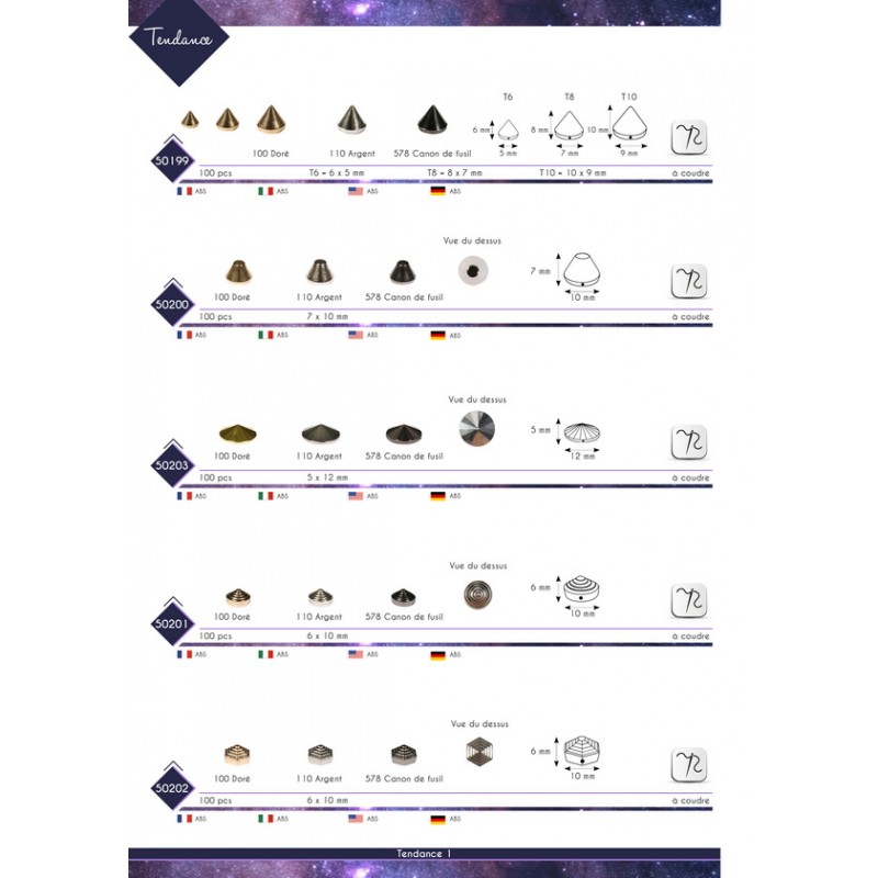 Stephanoise M50202 - CONE PYRAMIDE A COUDRE