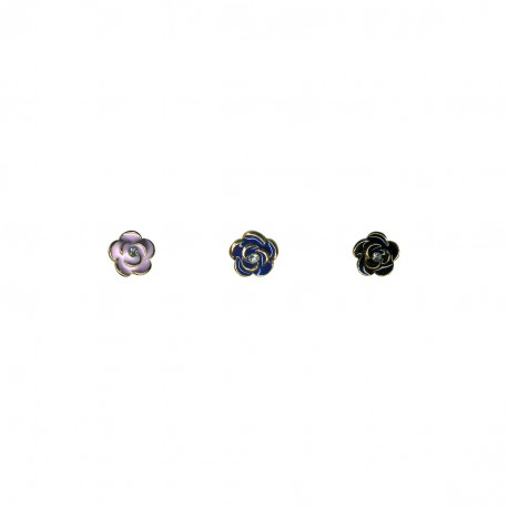 stephanoise M50208 - BOUTON "ROSE" METAL