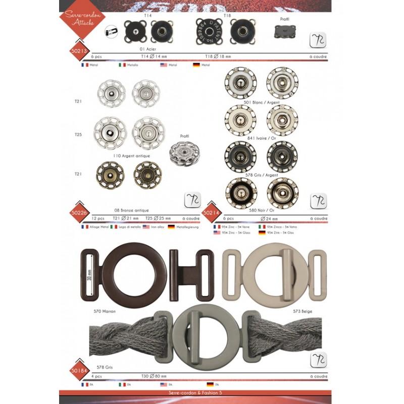 Stephanoise M50214 - BOUTONS PRESSIONS STRASS