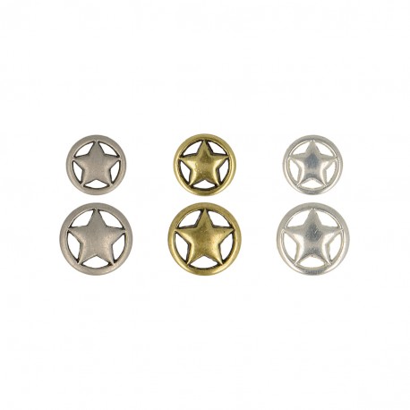 stephanoise M50230 - BOUTON ROND CENTRE ÉTOILE