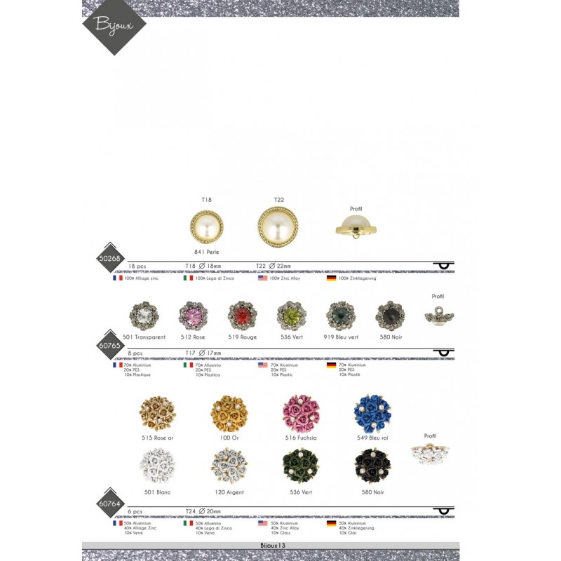 Stephanoise M50268 - BOUTON PERLE