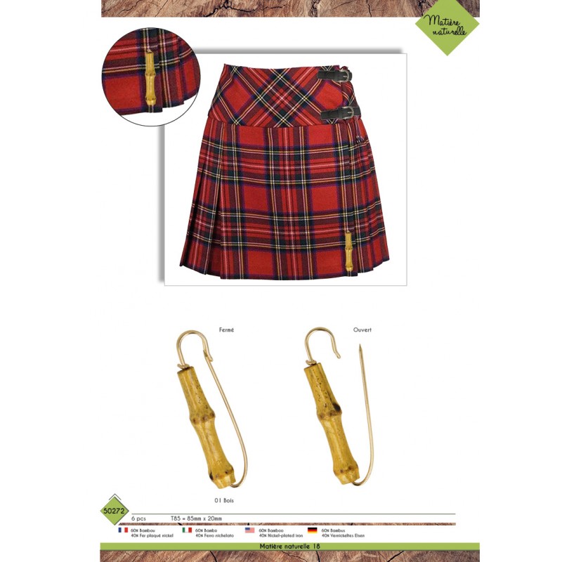 Stephanoise M50272 - BROCHE METAL BAMBOU