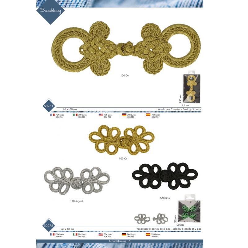 Stephanoise M50275 - BRANDEBOURG 3X8CM 2*