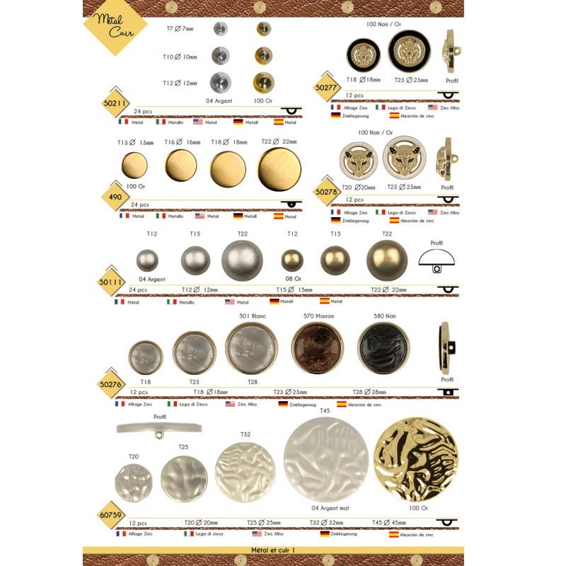 Stephanoise M50277 - BOUTON ALLIAGE BIJOU