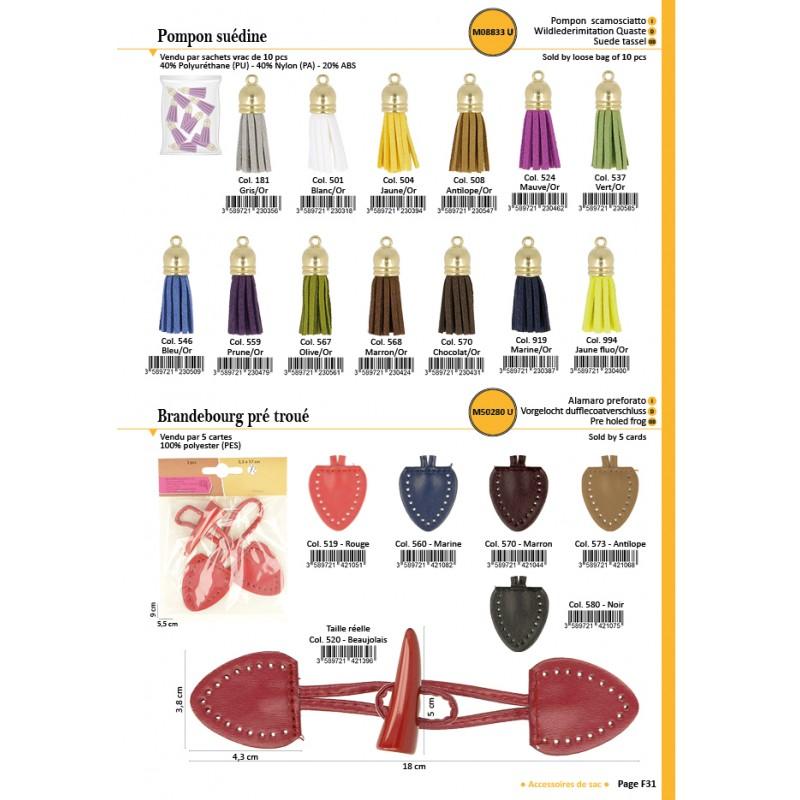 Stephanoise M50280 - BRANDEBOURG PRE TROUE 3 5X17CM
