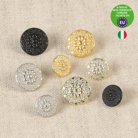 stephanoise M50284 - BOUTON METAL FLEURS