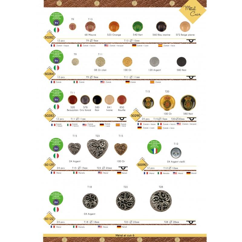 Stephanoise M50290 - BOUTON BLASON DEVISE