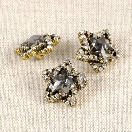 stephanoise M50300 - BOUTON ETOILE STRASS