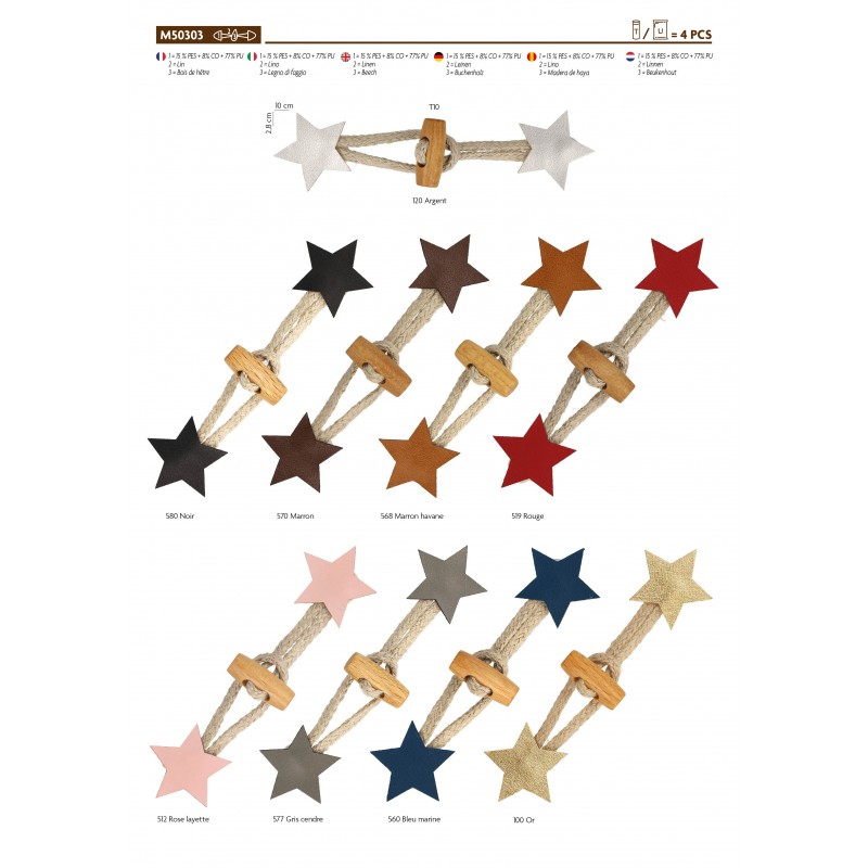 Stephanoise M50303 - BRANDEBOURG ETOILE SIMILI