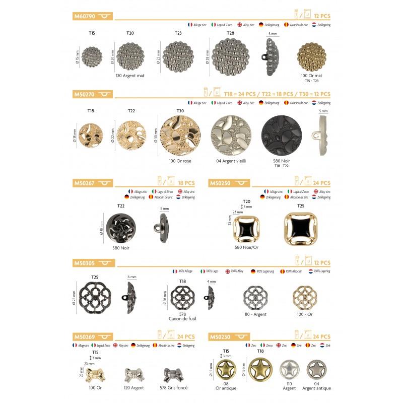 Stephanoise M50305 - BOUTON AJOURÉ