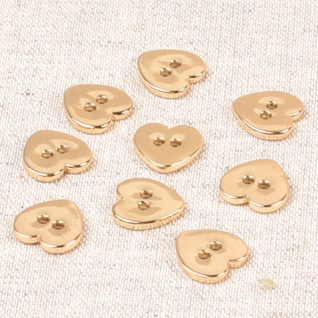 stephanoise M50323 - BOUTON COEUR ALLIAGE