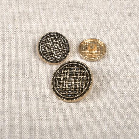 stephanoise M50339 - BOUTONS METAL MOTIF TISSAGE