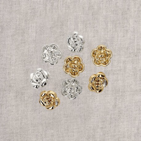 stephanoise M50348 - BOUTON METAL PETITE FLEUR